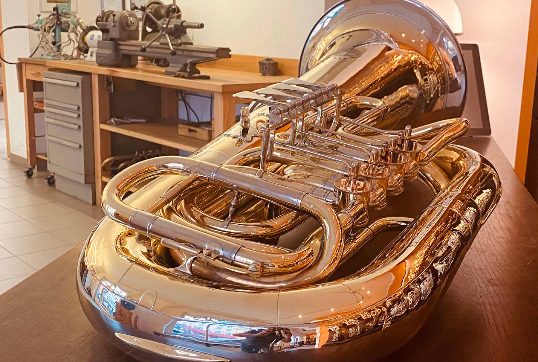 Tuba Umbau Restauration und Reparatur Vogt instruments