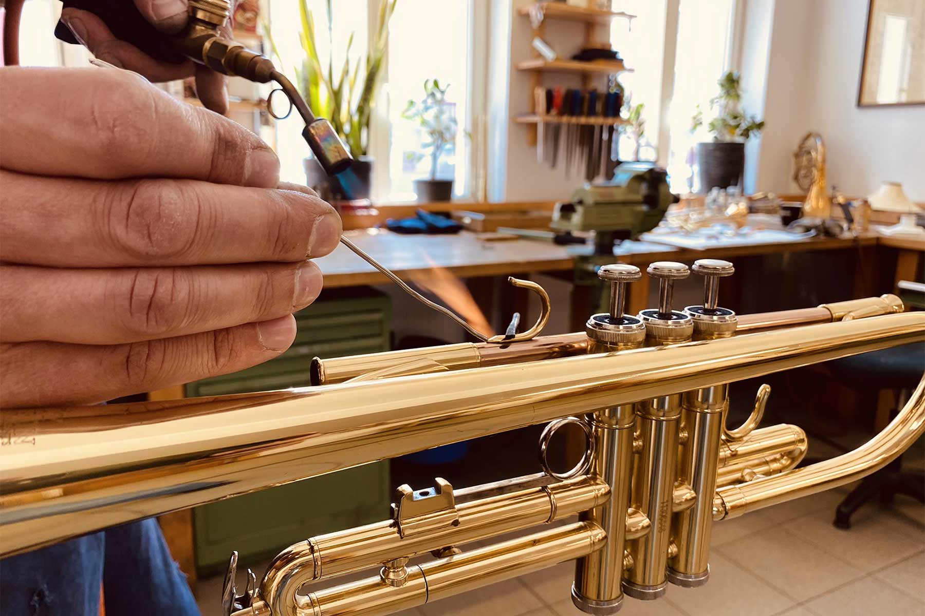 Brass instruments workshop in Leipzig